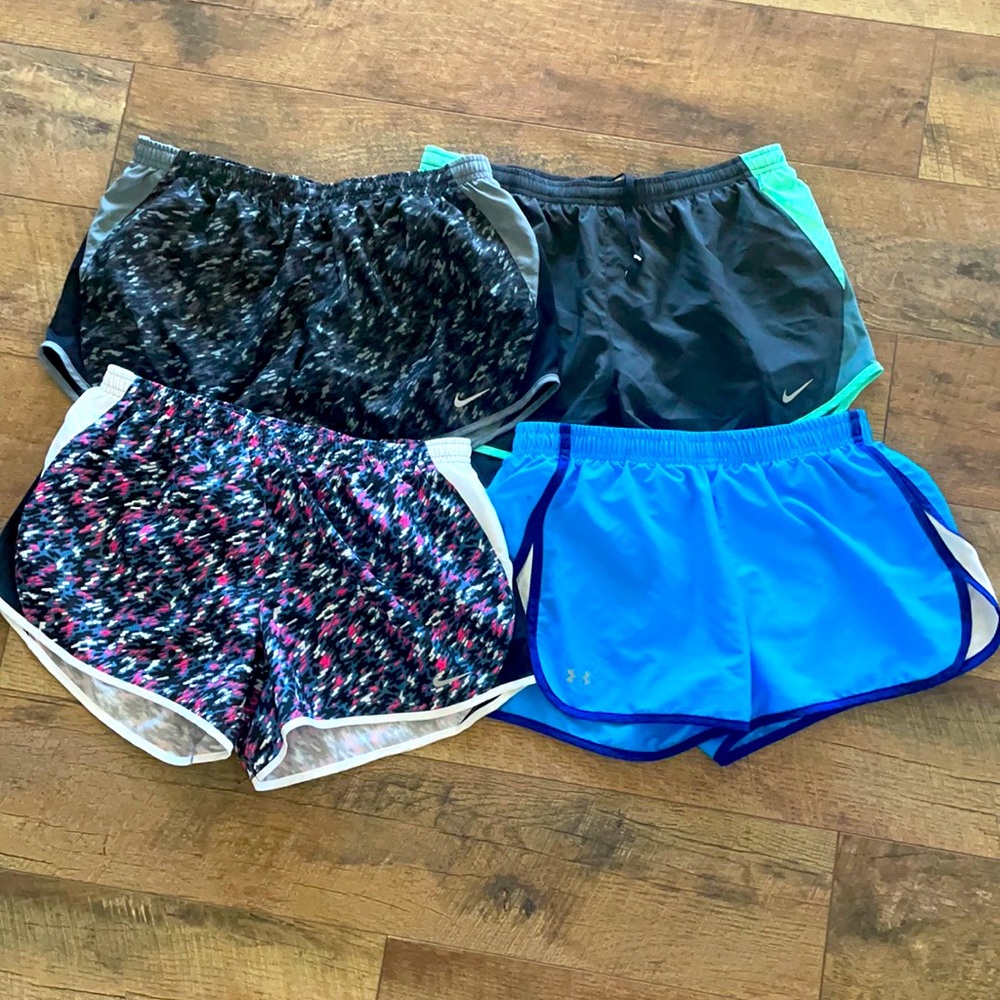 Women’s Active Shorts w/ Built in Liner (Set of 4)